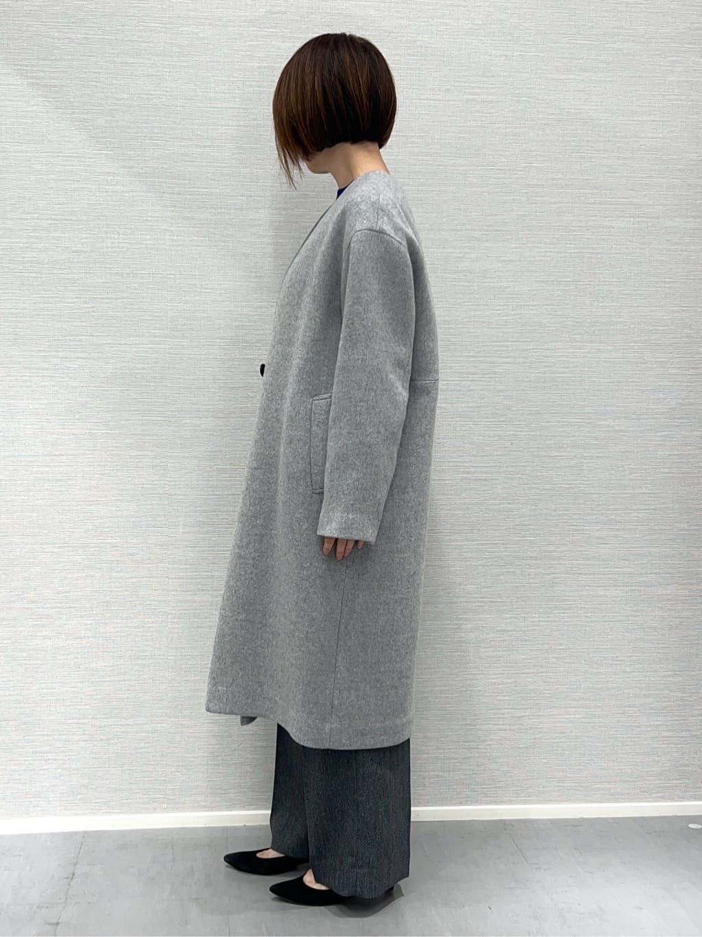 Shinakoさんの「UNTITLED｜【軽量／ウール混】ライトフォルム ロングコート」を使ったコーディネート