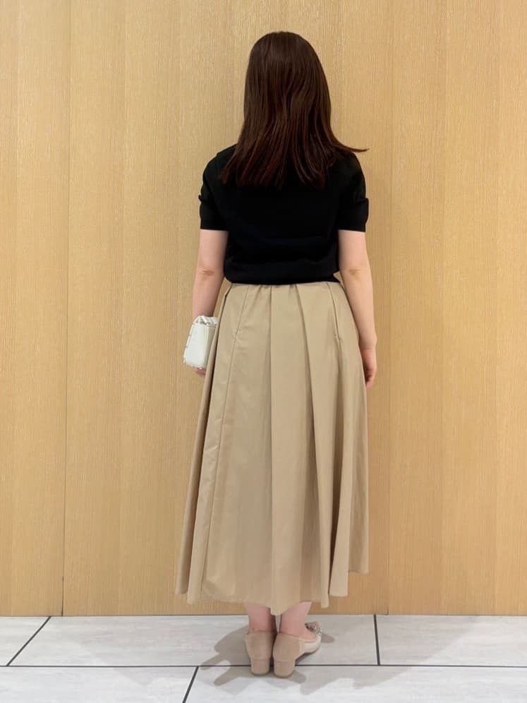 CHISATOさんの「UNTITLED｜【トレンド/きれいめ】5分袖ポロニット」を使ったコーディネート