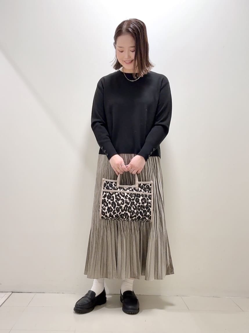 YUIさんの「UNTITLED｜【アンサンブル可/洗える】ウールミラノリブニット」を使ったコーディネート