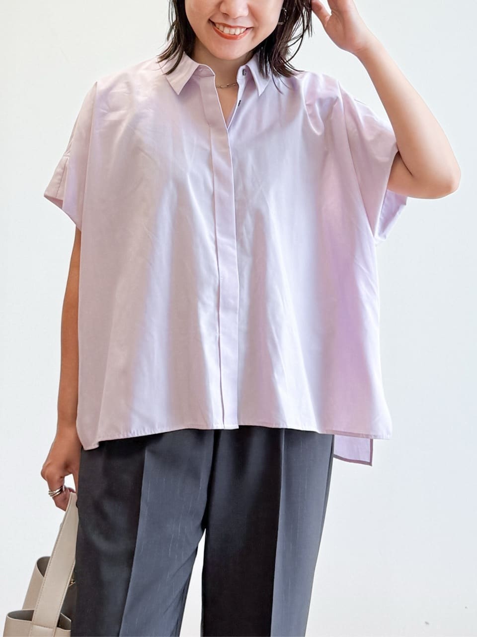 yuka.aさんの「OPAQUE.CLIP｜チェーン&times;フェイクパール マンテルネックレス」を使ったコーディネート