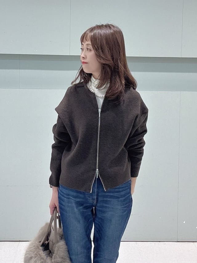 makiさんの「UNTITLED｜【吸湿発熱/洗える】ハイネックインナー」を使ったコーディネート