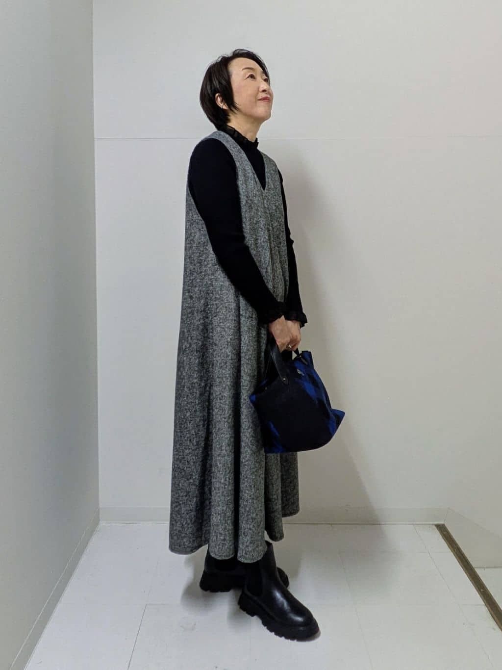 Asaさんの「Dessin｜【洗える】オーガンジーフリルニット」を使ったコーディネート