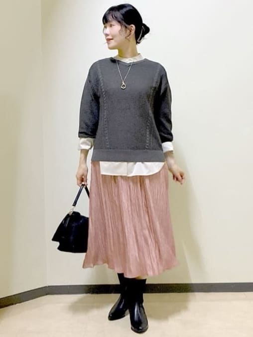  beni_gingerさんの「Reflect｜【パンツ合わせにぴったり◎】ゆったりオフボディニット」を使ったコーディネート