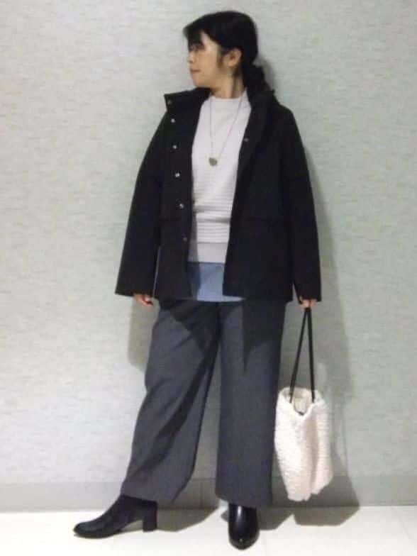 sakoさんの「Reflect｜【すっきり見え／フード取り外し可／通勤におすすめ◎】ライティアウター」を使ったコーディネート
