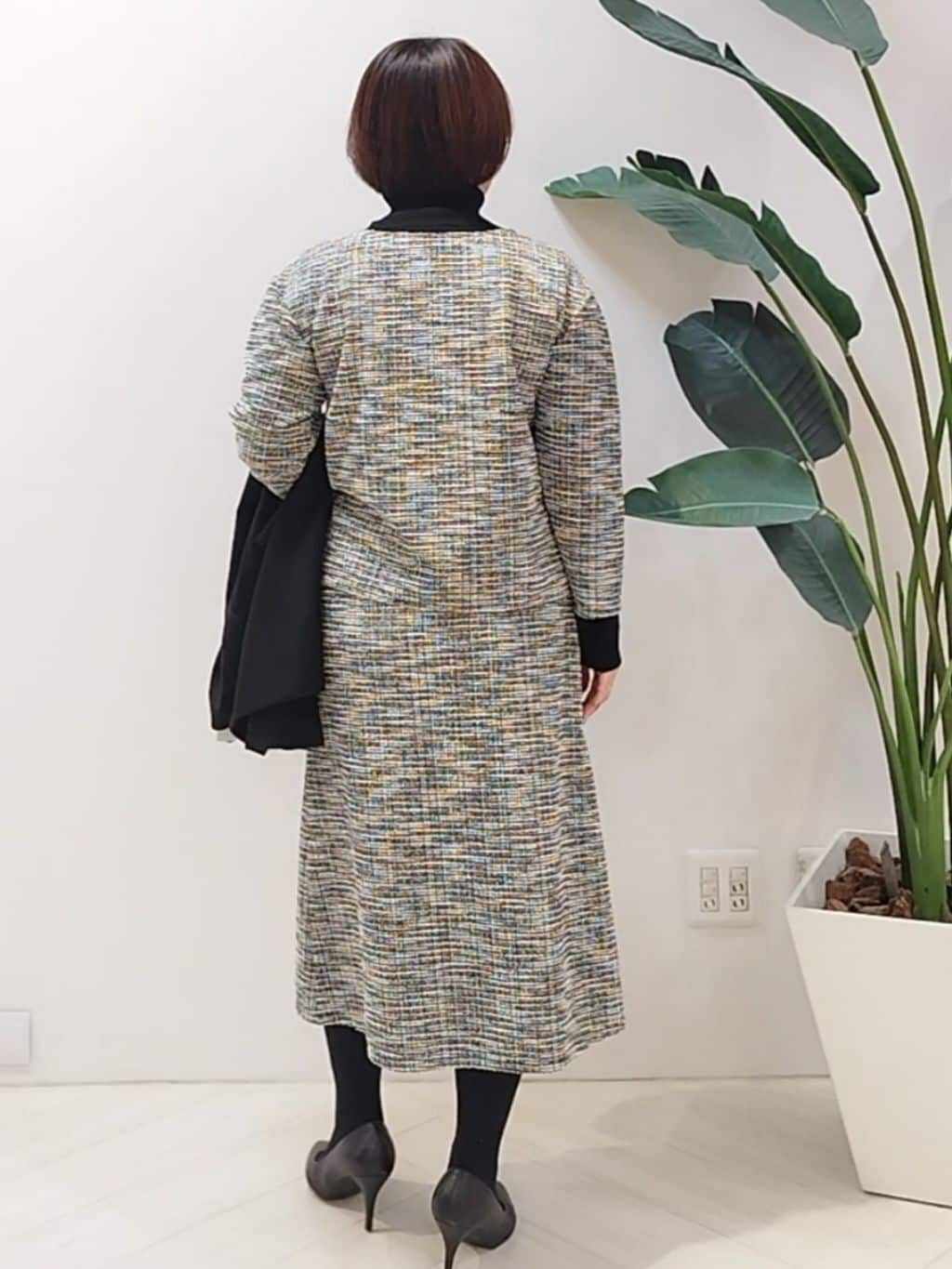 s u g iさんの「UNTITLED｜【手洗い可／日本製／ジャージ素材／セットアップ可】ラメ意匠素材トップス」を使ったコーディネート