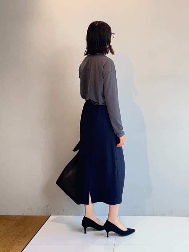 murayamaさんの「INDIVI｜ストレッチシアーロングTシャツ」を使ったコーディネート