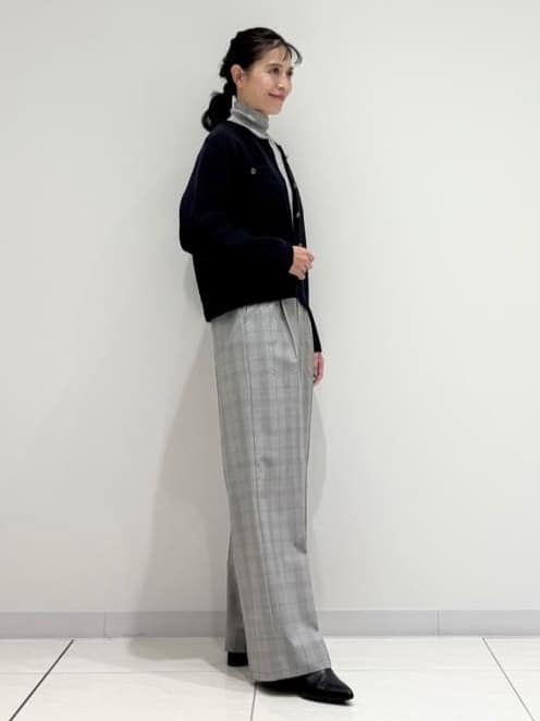kayoさんの「INDIVI｜【洗える／薄手／ラメ】シアーラメニット」を使ったコーディネート
