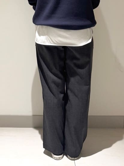 Liriさんの「Dessin｜【選べる首元デザイン/洗える】クルーネックロングTシャツ」を使ったコーディネート