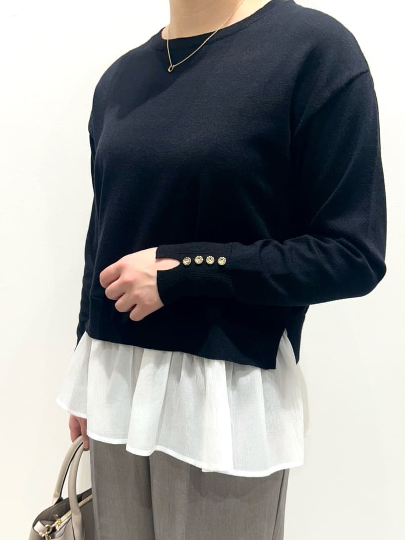 seinaさんの「grove｜ツータックワイドパンツ」を使ったコーディネート