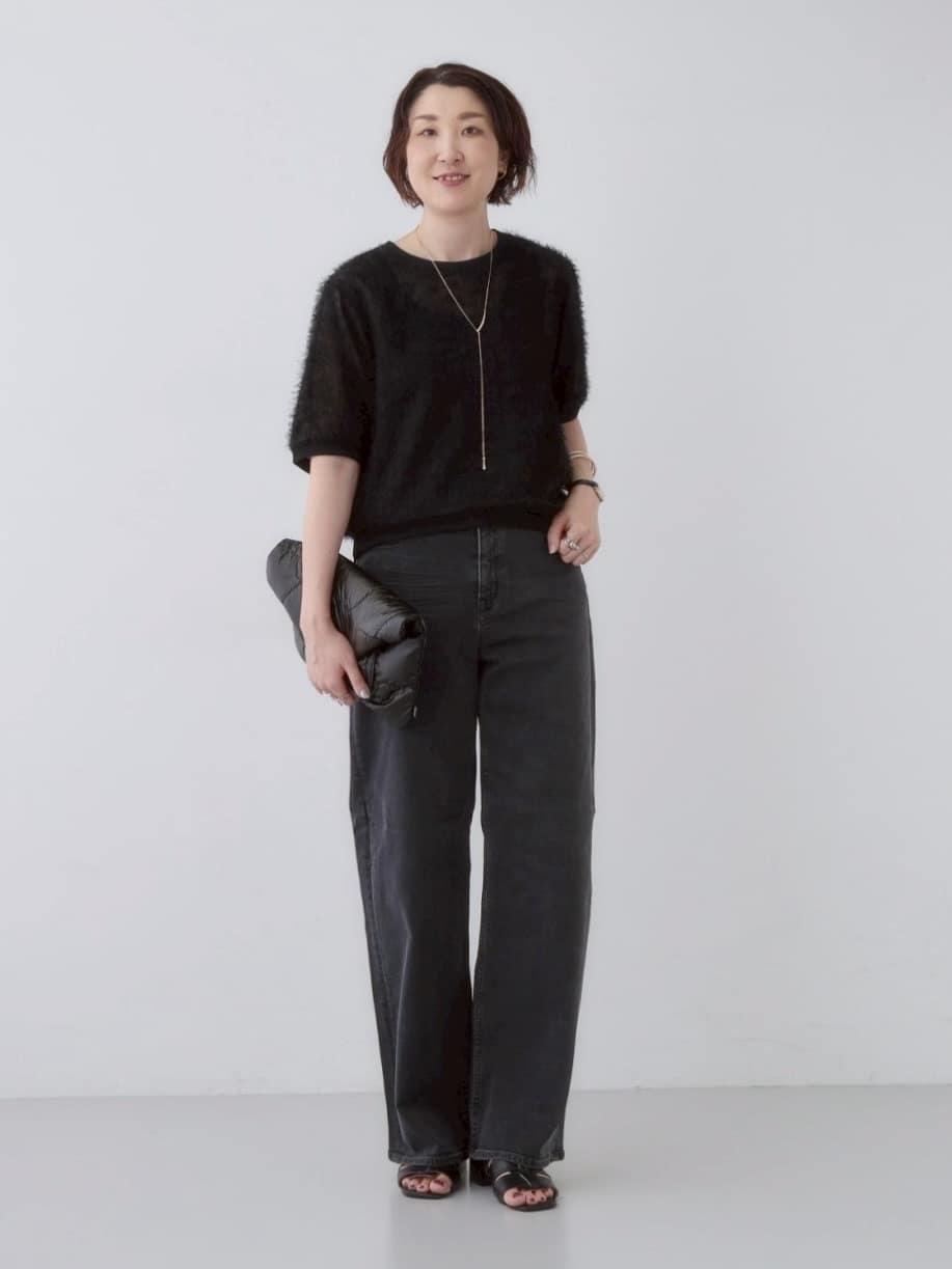 yuriさんの「INDIVI｜ヘアリージャカードトップス」を使ったコーディネート