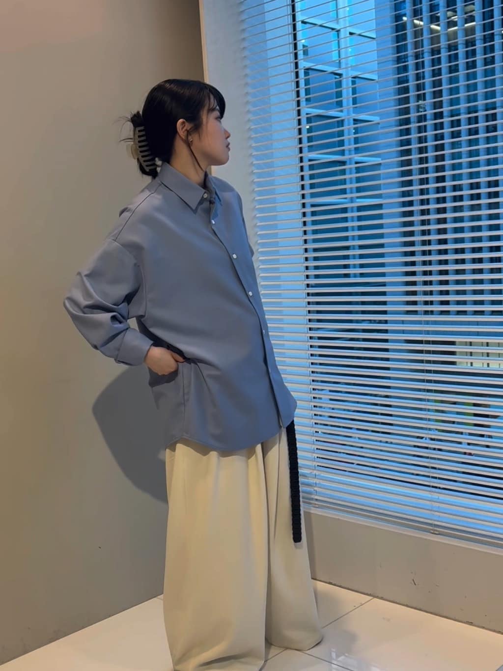 madokaさんの「tk.TAKEO KIKUCHI｜TR長袖シャツ」を使ったコーディネート