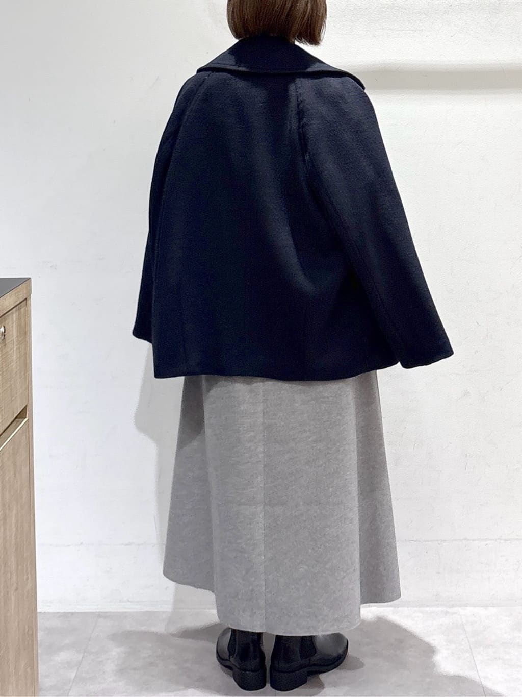 たけねぇさんの「OPAQUE.CLIP｜カシミヤブレンドウールミドルピーコート」を使ったコーディネート