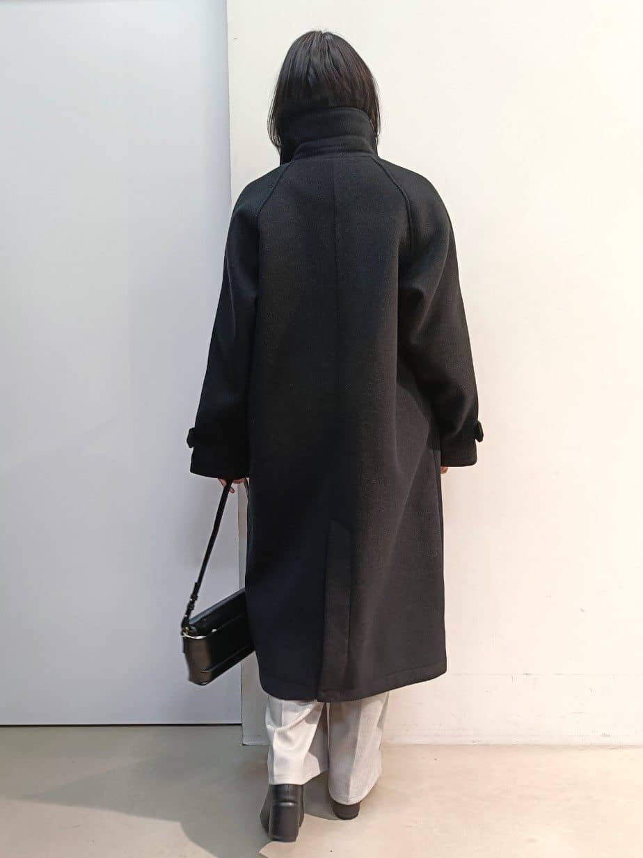 あんさんの「THE SHOP TK｜ジャージメルトンスタンドカラーコート」を使ったコーディネート