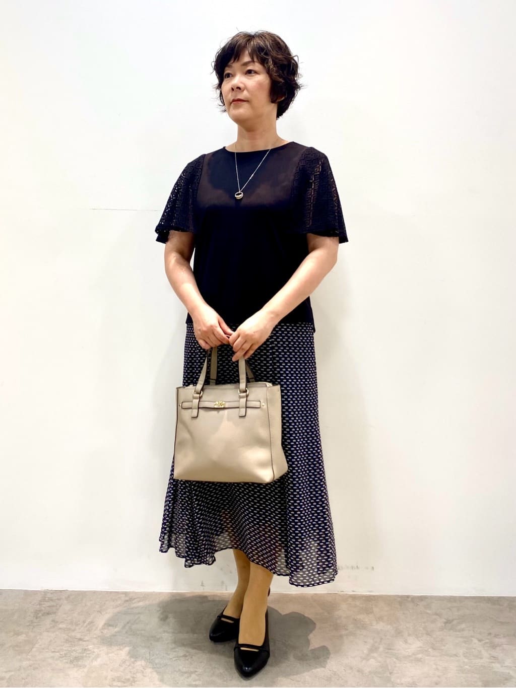 oharaさんの「Reflect｜幾何レーススリーブプルオーバージャージ」を使ったコーディネート