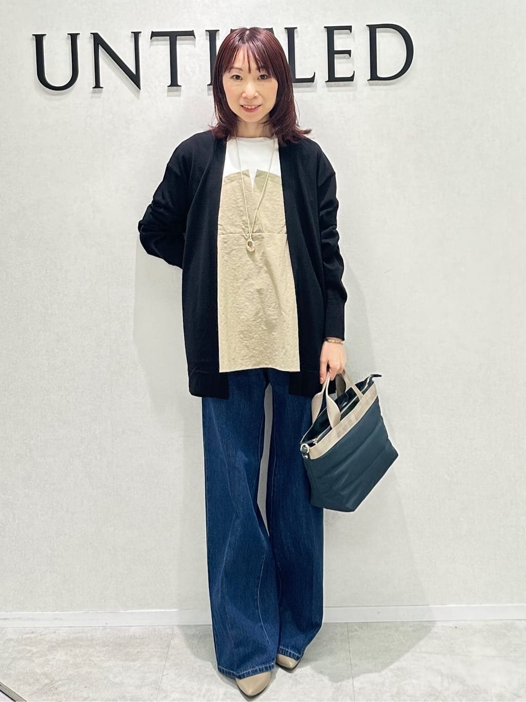 Miwaさんの「UNTITLED｜【洗える/ゆったりシルエット】ビスチェドッキング　プルオーバー」を使ったコーディネート