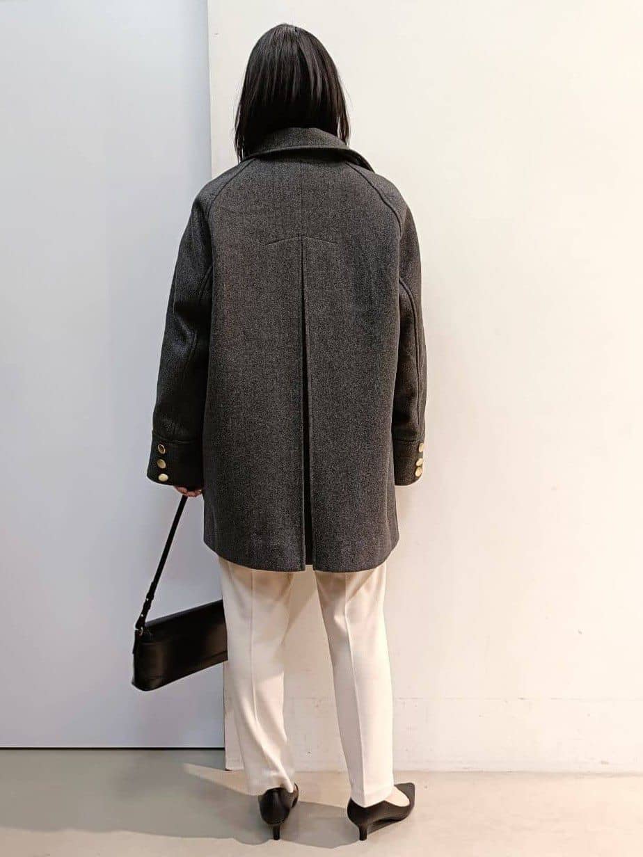 あんさんの「THE SHOP TK｜ふんわり柔らかきれい色 ウール混ハイネックニット」を使ったコーディネート