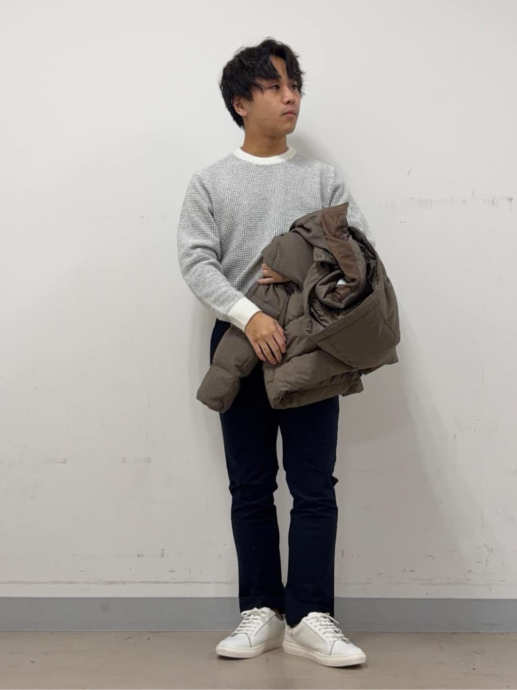 Hiroさんの「TAKEO KIKUCHI｜カラーコンビ ダウンブルゾン」を使ったコーディネート