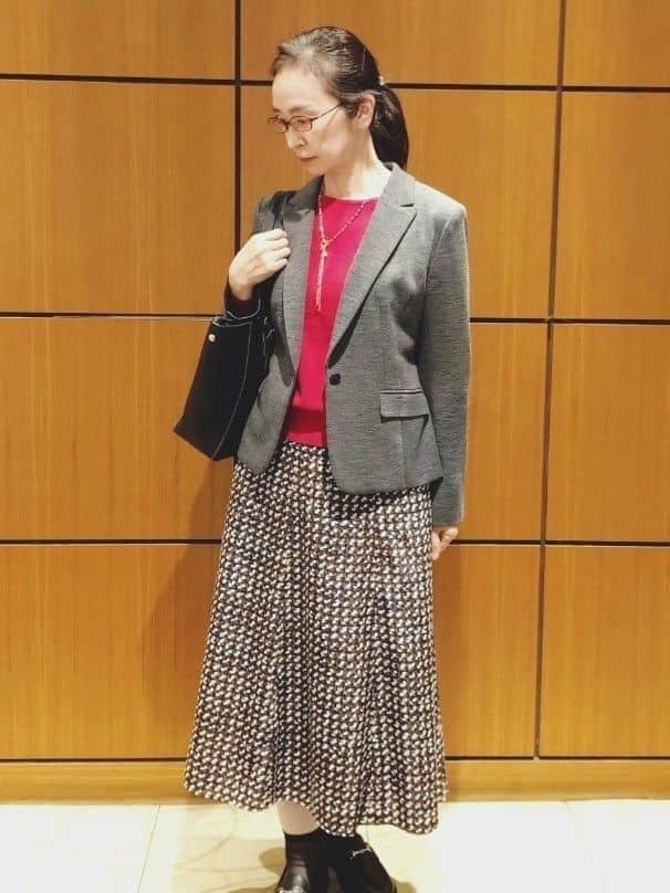 Kさんの「Reflect｜【選べる6色／長く着られる◎】ボートネックニット」を使ったコーディネート