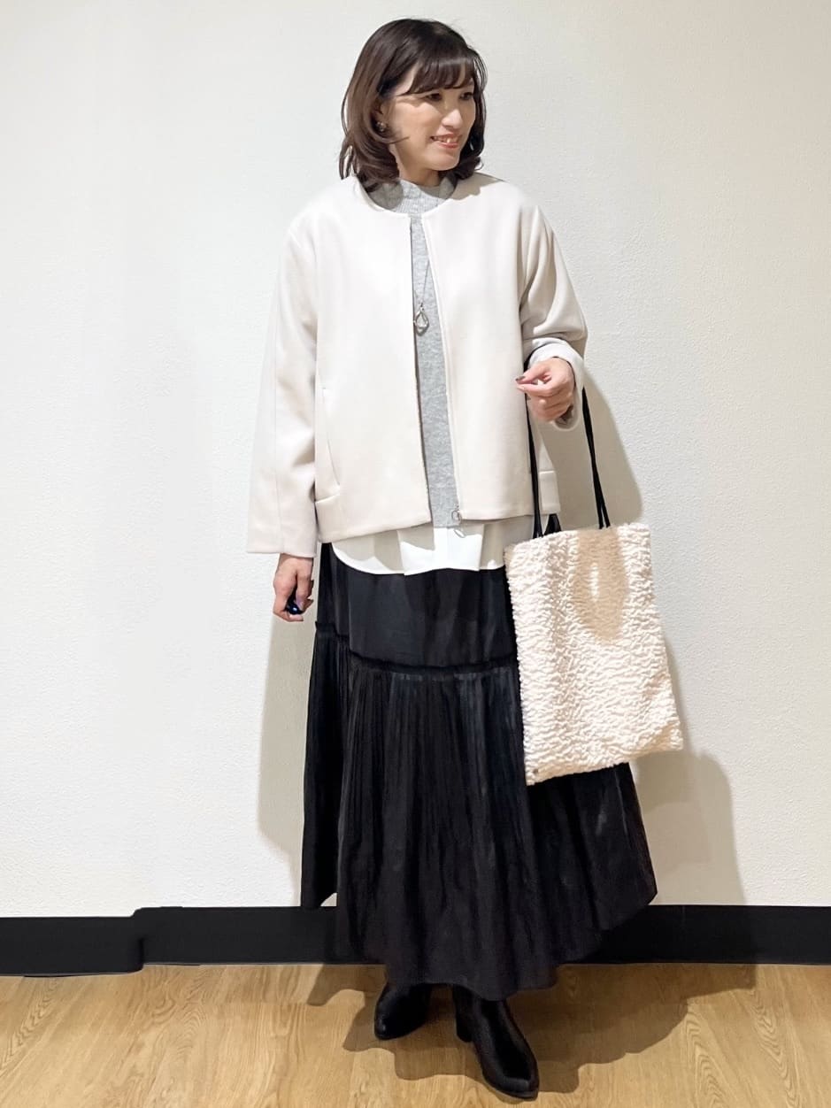 ayaさんの「Reflect｜【重ね着でも一枚着でも◎】ドッキングジャージトップス」を使ったコーディネート