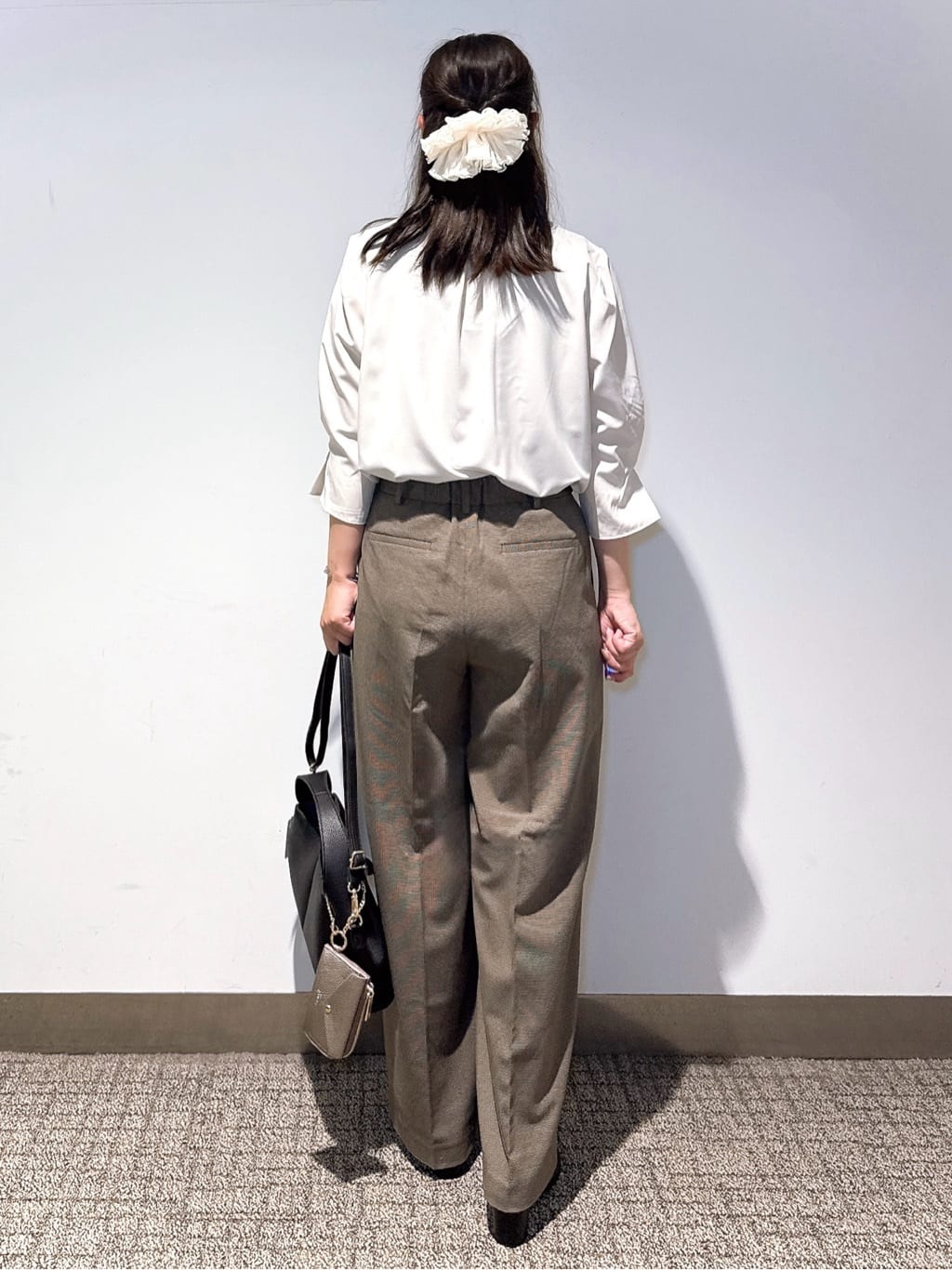 みーさんの「grove｜【洗える】毎日履きたいチェックワイドパンツ」を使ったコーディネート