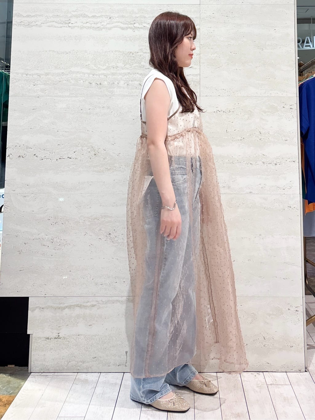 かほさんの「OPAQUE.CLIP｜《美人百花掲載》名品フラットバレエシューズ」を使ったコーディネート