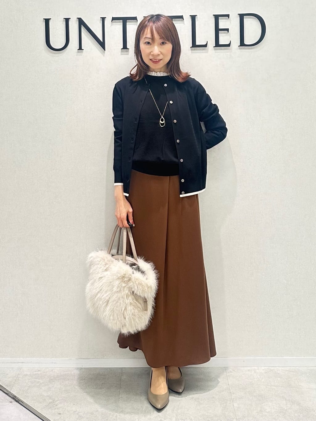 Miwaさんの「UNTITLED｜【セットアップ可/後ろウエストゴム】リラクパウダースカート」を使ったコーディネート