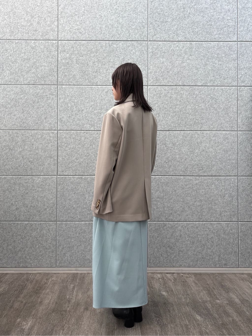 erikaさんの「INDIVI｜ダブルクロスオーバージャケット」を使ったコーディネート