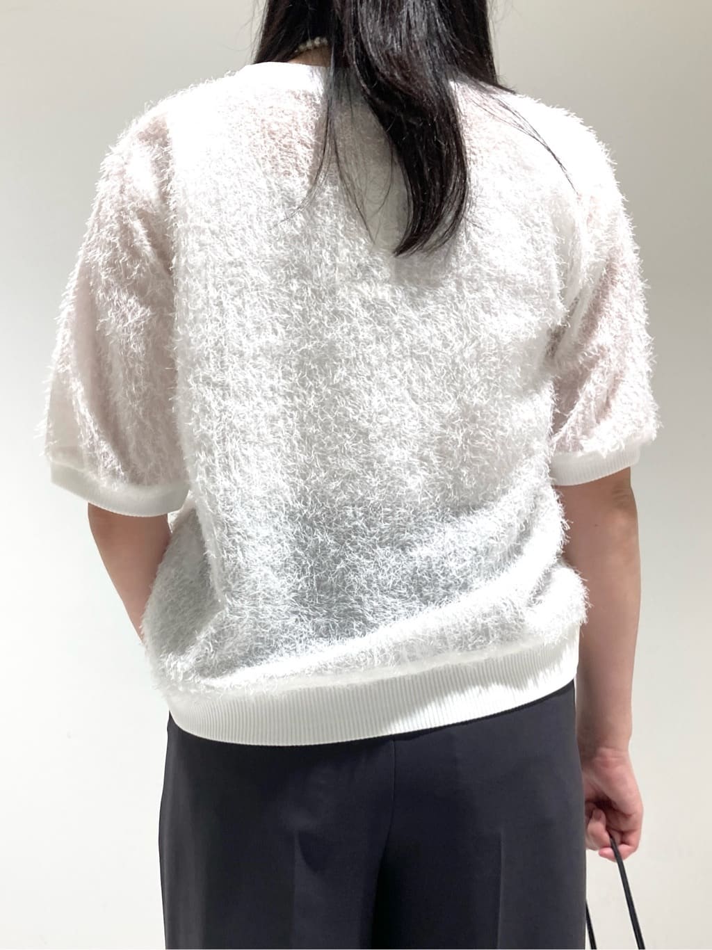 momokoさんの「INDIVI｜ヘアリージャカードトップス」を使ったコーディネート