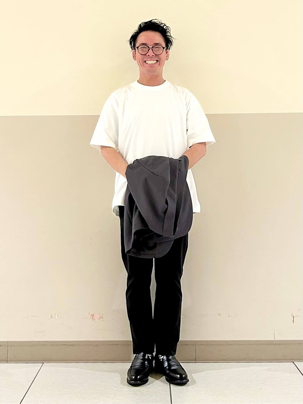 KENJI Iさんの「THE SHOP TK｜バーズアイジャケット 【洗濯機OK/セットアップ可】」を使ったコーディネート