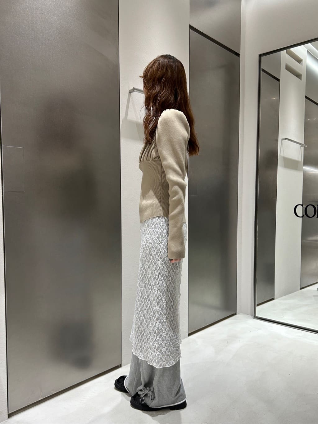 harunaさんの「CODE A｜femi gather rib knit」を使ったコーディネート