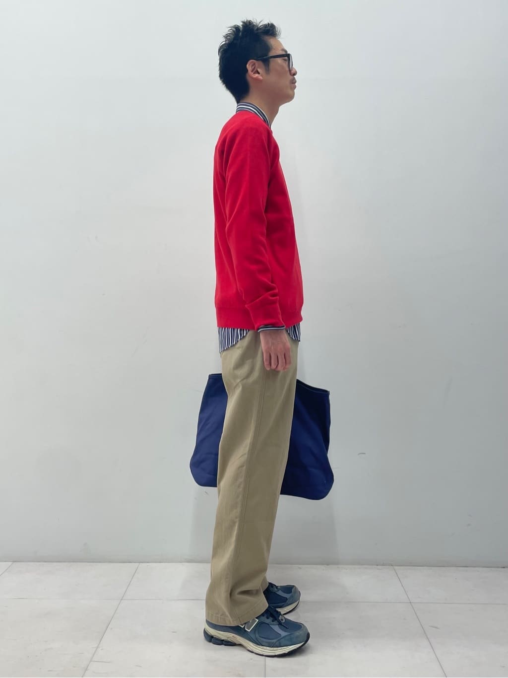 蒲谷祐太さんの「DRESSTERIOR｜◆ウォッシャブル コットンカシミヤスムースニット」を使ったコーディネート