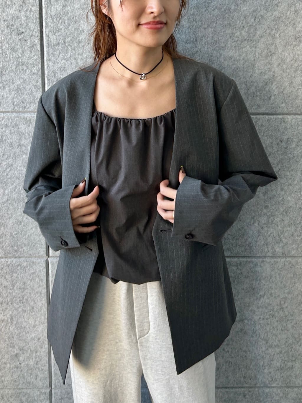 harunaさんの「CODE A｜【Re】ribbon sweat pants」を使ったコーディネート