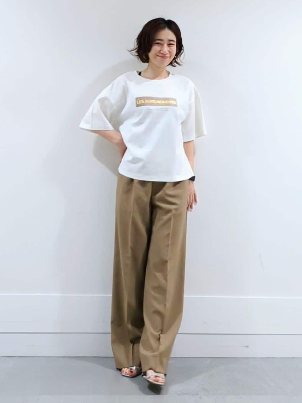 ミズタさんの「UNTITLED｜【UV/はっ水/セットアップ可】リラククールパンツ」を使ったコーディネート