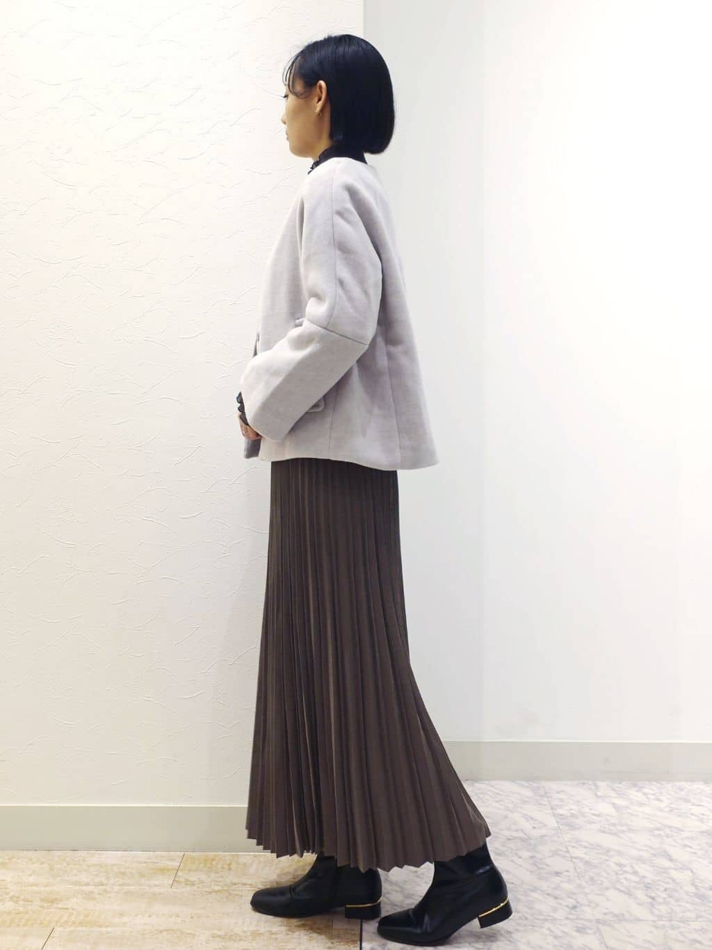 ケイさんの「grove｜【ウール混】軽やかに羽織れるショートコート」を使ったコーディネート