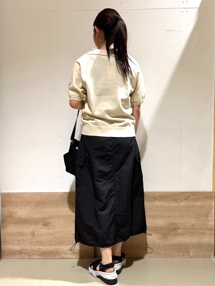 花さんの「SHOO･LA･RUE｜【S-LL/洗える】大人の抜け感 スキッパーニット」を使ったコーディネート