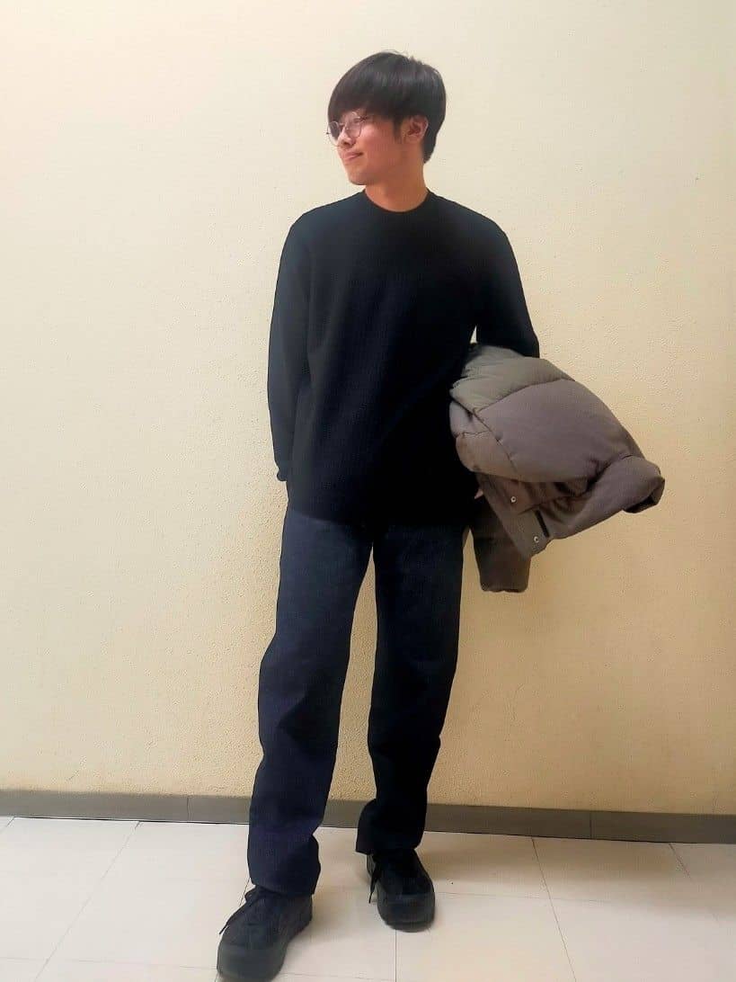 nerさんの「TAKEO KIKUCHI｜カラーコンビ ダウンブルゾン」を使ったコーディネート