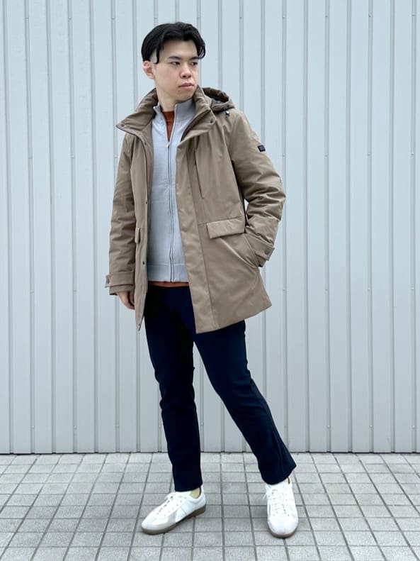 イッシーさんの「TAKEO KIKUCHI｜【None Of Stress】ストレッチ ダウンブルゾン」を使ったコーディネート