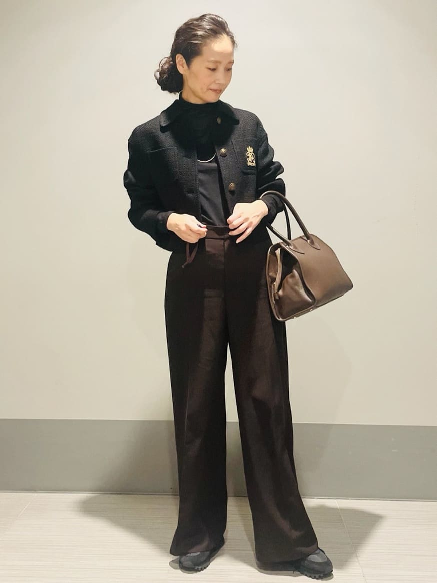 Annさんの「DRESSTERIOR｜◆エンブレムショートブルゾン」を使ったコーディネート