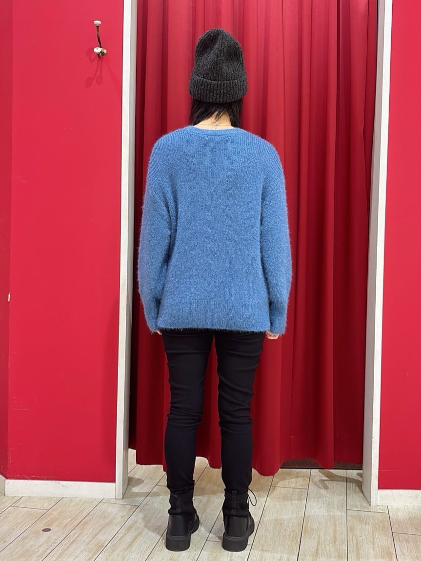 おもちさんの「SHOO･LA･RUE｜ふわふわヤーンニット帽」を使ったコーディネート