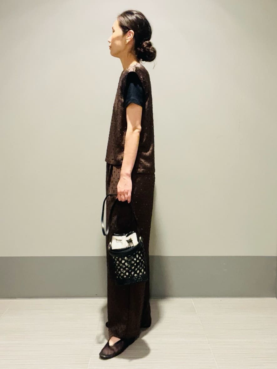 Annさんの「DRESSTERIOR｜◆【otonaMUSE5月号掲載/3WAY】メッシュ＆キャンバス バケツBAG」を使ったコーディネート