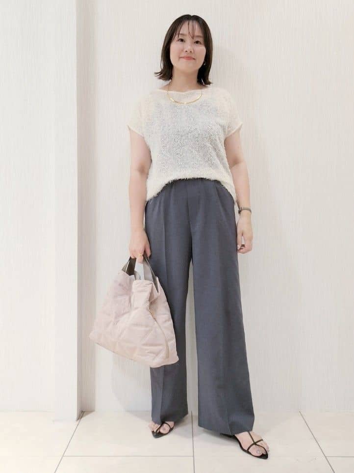 naokoさんの「UNTITLED｜【UV/はっ水/セットアップ可】リラククールパンツ」を使ったコーディネート