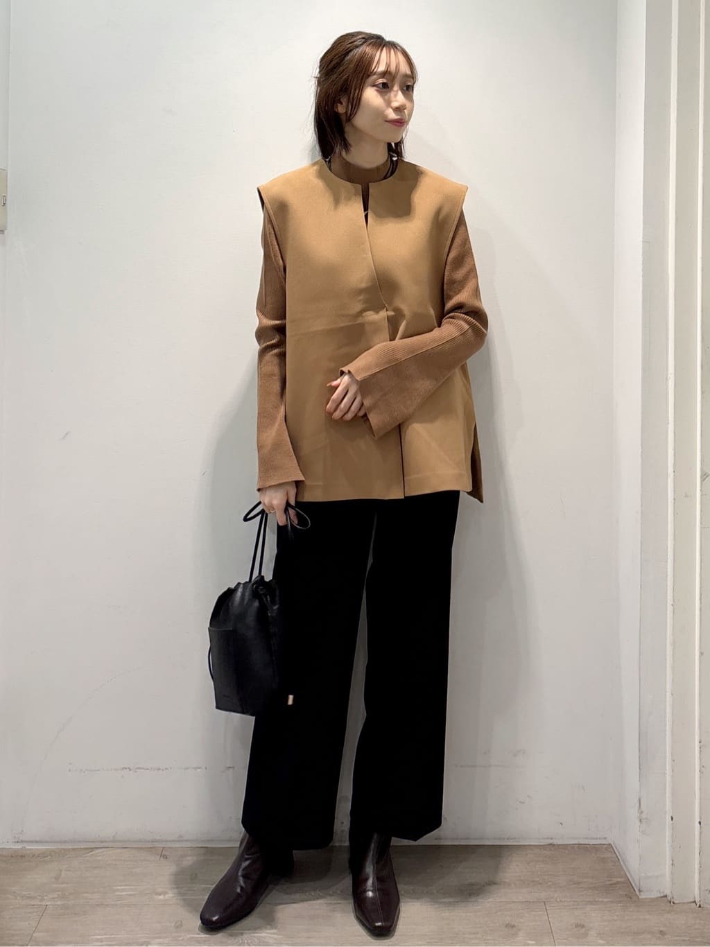 ぶまりんさんの「OPAQUE.CLIP｜ウォームタッチ イージーワイドパンツ【洗濯機洗OK／ストレッチ】≪SS～LL≫」を使ったコーディネート