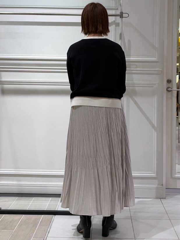 AKKOさんの「UNTITLED｜【アンサンブル可/洗える】ウールミラノリブニット」を使ったコーディネート
