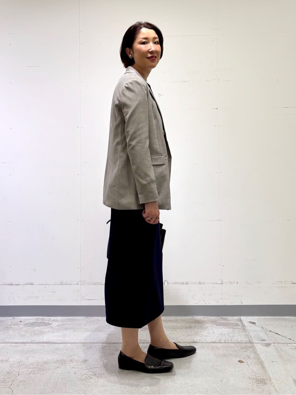 yuriさんの「INDIVI｜【SETUP可能／袖コンシャス】ダンボールジャージトップス」を使ったコーディネート