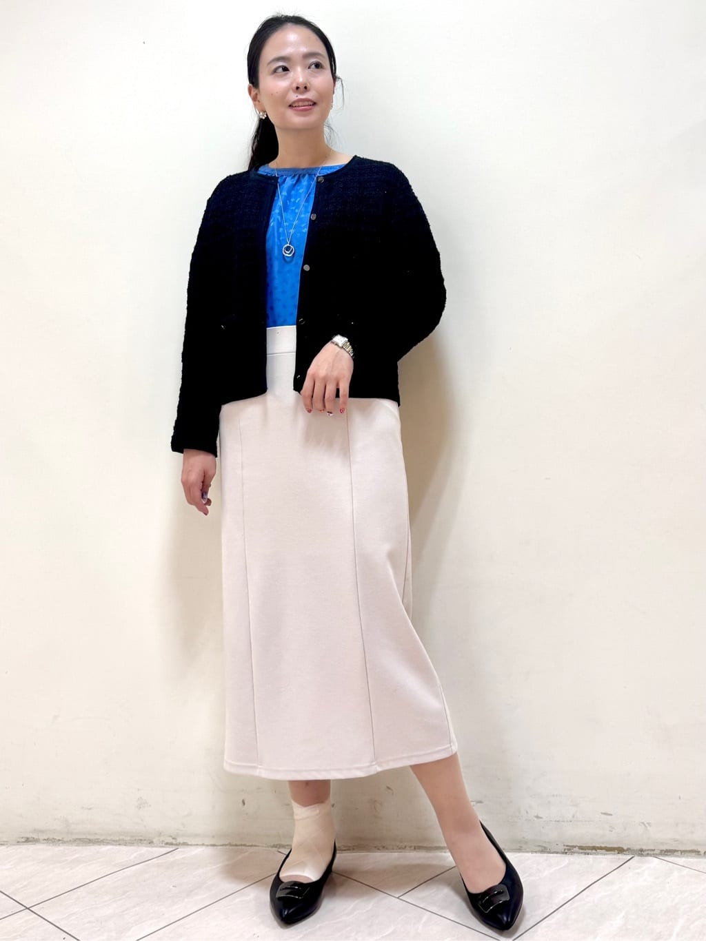 rincoさんの「Reflect｜【ライトアウター／ゆったりシルエット／気軽な羽織に◎】ドライタッチカーディガン」を使ったコーディネート