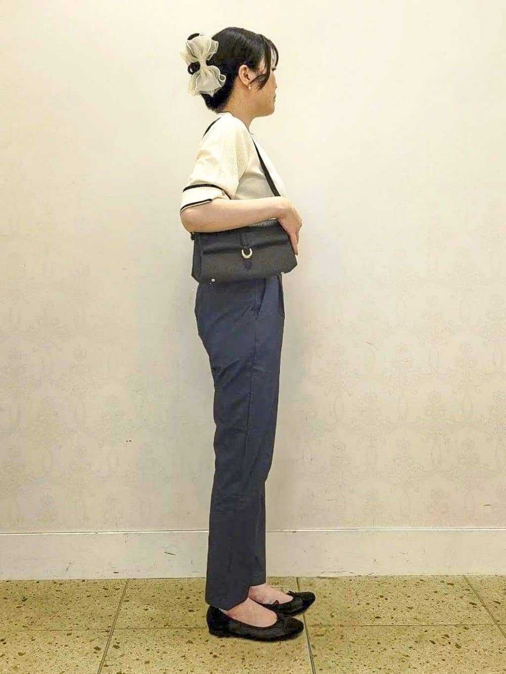 いずみさんの「grove｜【冷感】サマーハイパーストレッチテーパードパンツ」を使ったコーディネート