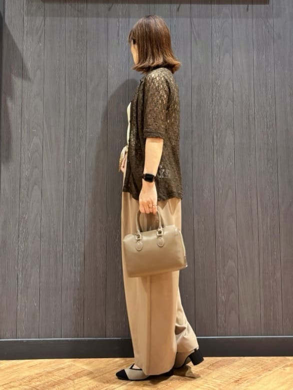 meiさんの「SHOO･LA･RUE｜ニットヒールパンプス」を使ったコーディネート