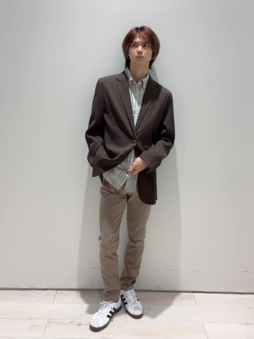 Neneさんの「THE SHOP TK｜【Begin/ビギン10月号掲載】楊柳スマートジャケット　軽量/洗濯機OK/セットアップ可」を使ったコーディネート