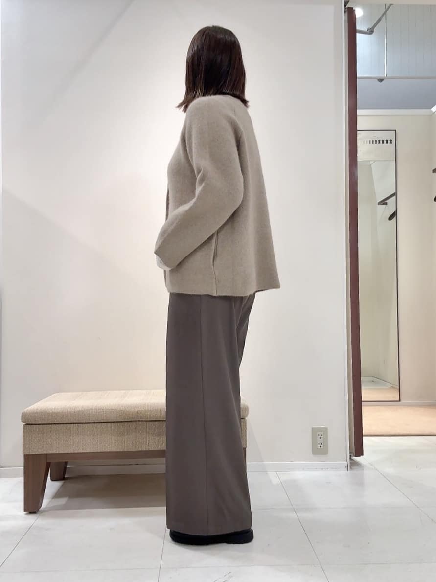 YUIさんの「UNTITLED｜【軽アウター/ミドル丈】ウールニットコーディガン」を使ったコーディネート