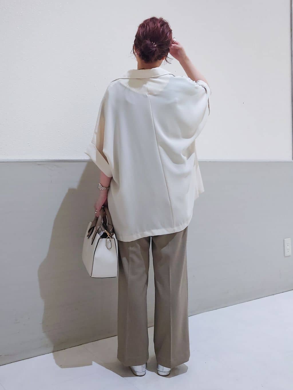 maruさんの「THE SHOP TK｜【6色展開】さらさらフレンチニット【毛玉になりにくい/洗濯機OK】」を使ったコーディネート